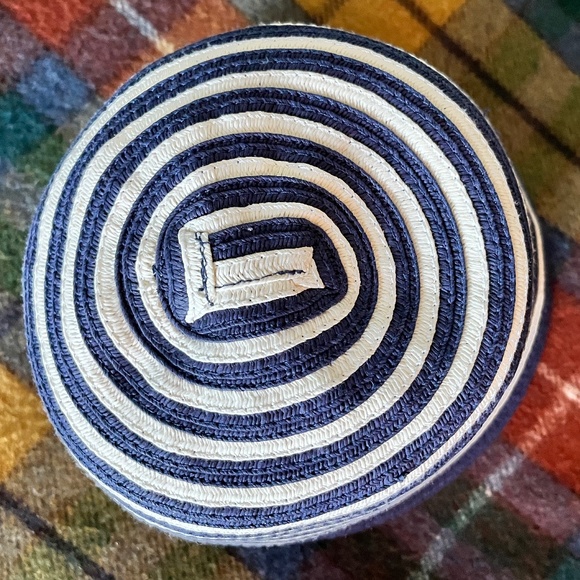 Gymboree navy and white striped nautical short-brimmed sun hat - Picture 4 of 6